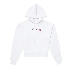 Худи Off-White Acrylic Arrow Over Hoodie 'White/Fuchsia', белый