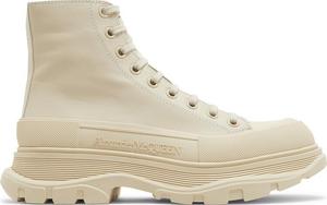 Кроссовки Alexander McQueen Tread Slick Boot Beige Leather, кремовый