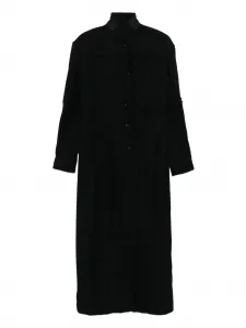 Фактурное пальто YEHUAFAN, черный