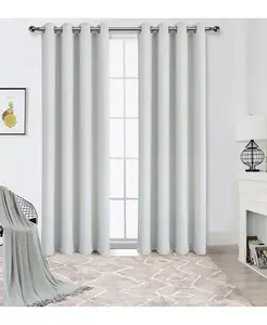 100% затемняющие термоизоляционные шторы для гостиниц с люверсами (2 шт.) Kate Aurora, gray