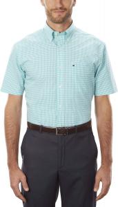 Рубашка Tommy Hilfiger с коротким рукавом и застежкой на пуговицы, Turquoise