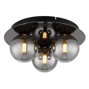 Моя домашняя потолочная лампа Alma G9 1 шт. My Home, Schwarz, rauchfarben