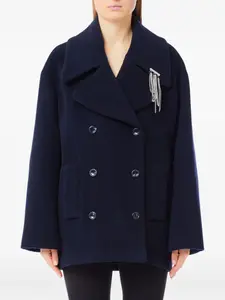 Двубортный бушлат с цепочкой LIU JO, синий