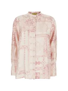 Рубашка с узором Momoni, розовый
