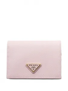 Маленький кошелек из сафьяновой кожи Prada, розовый