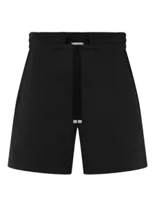 Шорты с кулиской и вышитым логотипом Amiri, черный