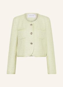 Короткий пиджак из букле Mrs & Hugs, зеленый