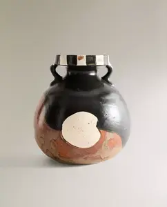 Ваза Zara Home Painted Stoneware, коричневый