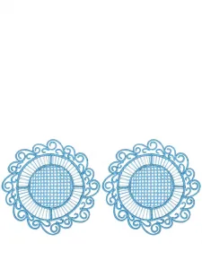 Набор athenee peacock из двух сервировочных салфеток, 36 см, Themis Z, синий