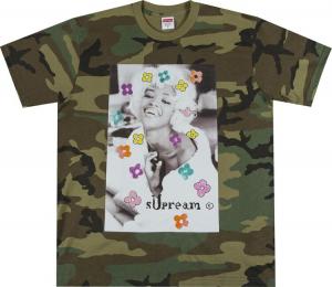 Футболка Supreme Naomi Tee 'Woodland Camo', разноцветный