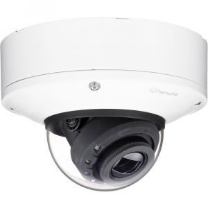 Уличная сетевая купольная камера Hanwha Vision XNV-8082R с ИК-подсветкой, 6 МП, вандалозащищенная, с объективом 2,8-8,4 мм