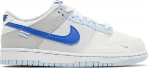 Кроссовки Nike Dunk Low GS 'Just Stitch It - Hyper Royal', кремовый