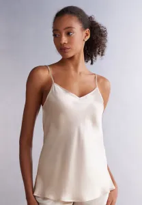 Пижамная блузка с v-образным вырезом Intimissimi, Mottled Beige