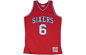 Джерси mitchell & ness philadelphia 76ers 1982 83 julius erving swingman Mitchell Ness, красный