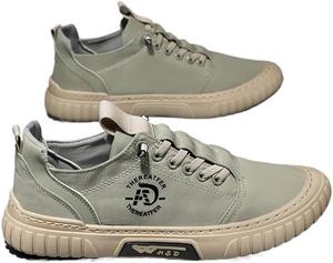 Мужские дышащие водонепроницаемые слипоны для лета, легкая повседневная рабочая обувь с нескользящей подошвой, удобные плоские кроссовки для прогулок и активного отдыха Qacksv, зеленый