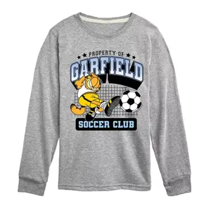 Футболка с длинным рукавом Garfield Soccer Club для мальчиков 8-20 лет Licensed Character, серый