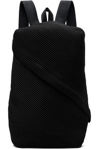 Рюкзак с косыми складками Pleats Please Issey Miyake, черный