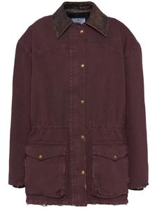 Однобортный пиджак Prada, красный