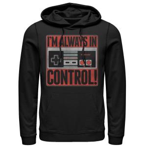 Мужской пуловер с капюшоном Nintendo I’m Always In Control Licensed Character