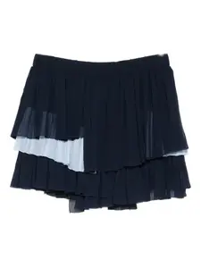 Многослойная плиссированная мини-юбка Iceberg, синий