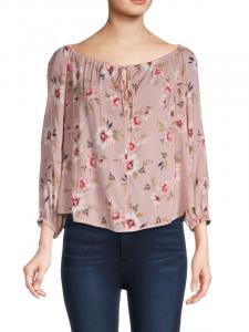 Крестьянский топ Velvet с цветочным принтом odet, croc