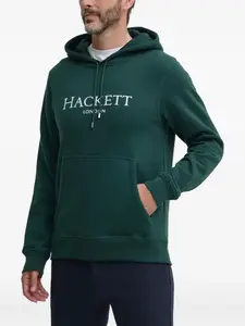 Худи с вышитым логотипом Hackett, зеленый