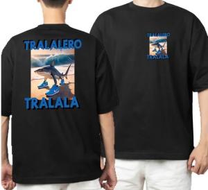 Забавная футболка Trallalero Tralala Mem размер М, черный