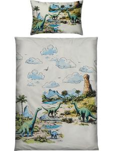 Детское постельное белье с перфорацией натурального зеленого цвета Erwin Müller, 135x200 см + 40x80 см