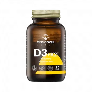 Medicover Vital D3 + K2 Mk7 биологически активная добавка, 60 капсул/1 упаковка