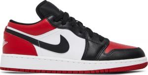 Кроссовки Air Jordan 1 Low GS Bred Toe, красный
