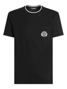 Dolce & Gabbana футболка с нагрудным карманом, черный