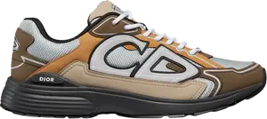 Кроссовки Dior B30 'Reflective CD30 - Brown Orange', коричневый