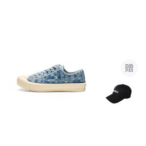 Кеды унисекс с низким верхом, джинсовые, синие Excelsior