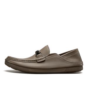 Повседневные кожаные туфли мужские с низким верхом YEARCON, Khaki