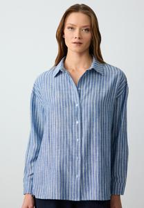 Блузка на пуговицах LOOSE FIT SHIRT COLLAR Jimmy Key, синий