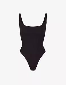 Боди с квадратным вырезом SKIMS, цвет Onyx