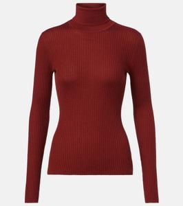 Водолазка из кашемира и шелка Peppe Gabriela Hearst, Burnt Sienna