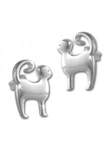 Teenie-Weenie Детские серьги-гвоздики в виде кошек из стерлингового серебра 925 пробы