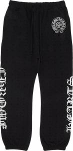 Спортивные брюки Chrome Hearts All Over Monogram Horseshoe Logo Sweatpants 'Black', черный