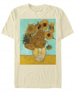 Мужская футболка с круглым вырезом van gogh flowers с коротким рукавом Fifth Sun
