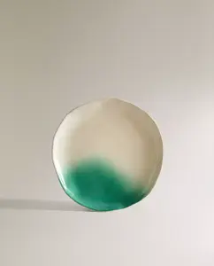 Тарелка Zara Home Ombré Stoneware Side X Collagerie, зеленый