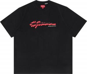 Футболка Supreme Shadow Script Short-Sleeve Top 'Black', черный