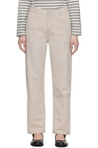 Бежевые прямые брюки Pierce Carhartt Work In Progress