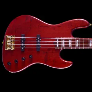 Sadowsky MetroLine, стандартная J/J, 4 струны, 21 лад, ограниченная серия 2023 - 79/125 2023 - величественный красный прозрачный сатин