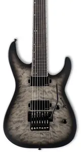 ESP LTD M-1007B 7-струнная баритонная гитара, цвет Charcoal Burst Satin