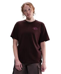 Женская свободная футболка с ребристым воротником Nike, Burgundy Crush