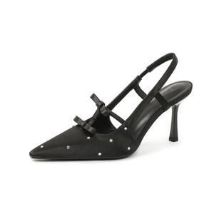 Туфли на тонком каблуке, высокие, женские, 8 см Varib, Black