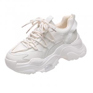 Низкие массивные кроссовки с противоскользящим и износостойким покрытием унисекс PLAY COBBLER, White