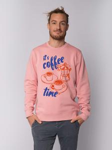 Толстовка wat? Apparel Sweatshirt Its coffee time, цвет Canyon Pink