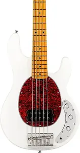 Бас-гитара Sterling StingRay 5 Classic RAY25CA с 5 струнами, дека из твердого клена, олимпийский белый цвет